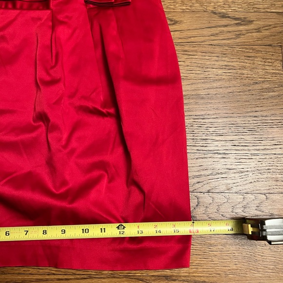Forever 21 Red Satin like Skirt, Size M - Picture 12 of 12
